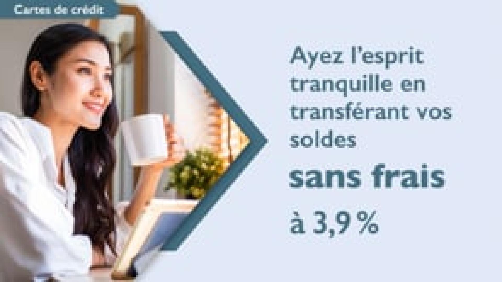 Preview image for the video "Collabria Financial - No-fee Balance Transfer Promotion - in-branch digital display - French edition (no audio)".